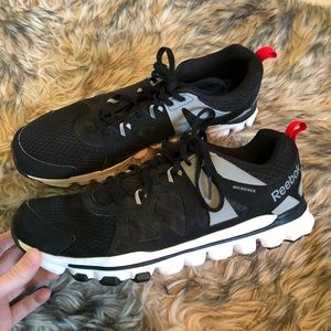 Black & White Reebok Athletic Shoes